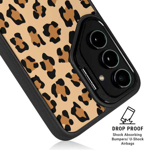 Leopard Spots Print Galaxy S25 Kickstand Case